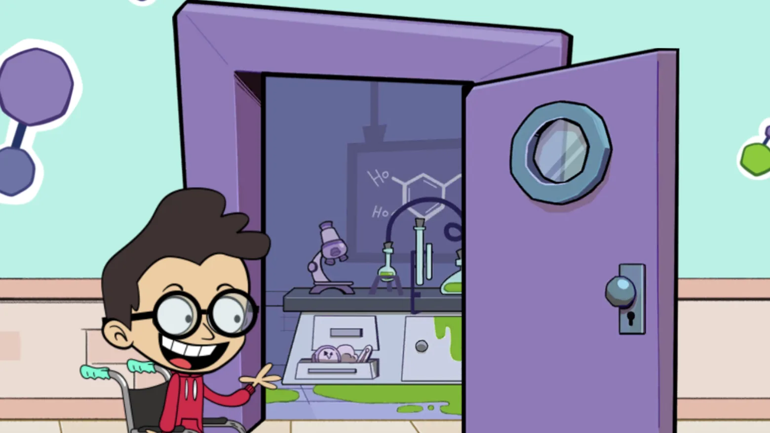דלת המדעים ב-NickAcademy, Science Spark